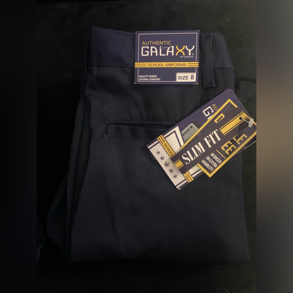 AUTHENTIC GALAXY SCHOOL UNIFORM Pants (DOUBLE KNEE/SLIM FIT)
